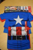 Marvel Kid’s 4pc Pyjama Set Size: 6 years
