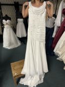 *Amanda Wyatt Riley Ivory & Chiffon Wedding Gown Size: 8 RRP: £850