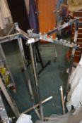 *Chrome Four Branch Garment Rail