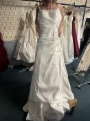 *Venus Bridal Ivory Wedding Dress with Sequin& Bead Detail Size: 8 RRP: £799