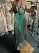 *Cinderella Iridescent Green Prom Dress Size: 16