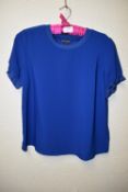 *Hilary Radley Blue Short Sleeve Top Size: M