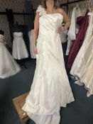 *Ivory & Silver Wedding Gown Size: 6