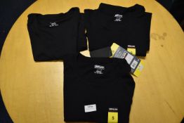 *Three Kirkland Signature Women’s Black Cotton T-Shirts Size: S