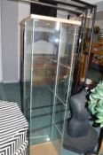 *Plate Glass Display Stand with Three Shelves