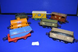Seven Hornby O Gauge Railway Carriages 1930’s
