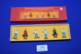 Six Meccano O Gauge Reproduction Hotel Staff (unused & boxed)