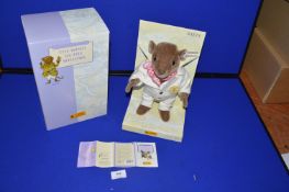 Steiff Limited Edition Wind in the Willows “Ratty” Certificate No. 720 Item No. 037047
