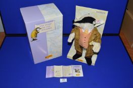 Steiff Limited Edition Wind in the Willows “Badger” Certificate No. 634 Item No. 037030