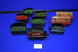 Two Boxed O Gauge Wagons and Seven Tenders
