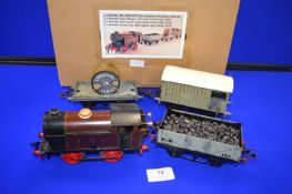 Hornby Clockwork M3 LMS 1932-36 with Hornby Coal Load Cable Wagon, and Brick Van