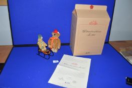 Steiff Weihnachtsschlitten Set 2002 Certificate No. 2305 Item No. 037979