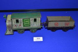 Hornby 1920’s Rotary Snow Plough plus Goods Wagon