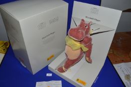 Steiff Disney Showcase Collection “Hyacinth Hippo” Certificate No. 1250 Items No. 651632