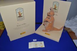 Steiff Classic Winnie the Pooh “Kanga & Roo” Certificate No. 1440 Item No. 680014