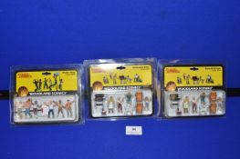 O Scale Scenic Accents Figurines for Train Sets