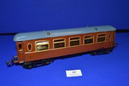 Hornby O Gauge No. 2 LNER Corridor Coach 1930’s