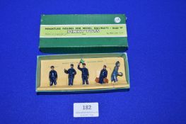 Five Dinky Led Station Staff Figurines