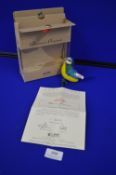 Steiff Blue Tit Ornament Certificate No. 2170 Item No. 037856