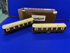 Two Hornby O Gauge Pullman No.2 Coaches 1930’s