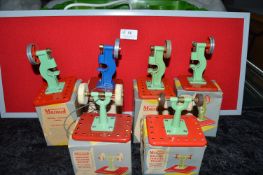 Six Mamod Line Driven Machine Tools