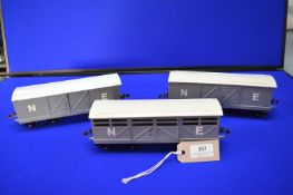 Hornby O Gauge No. 2 Cattle Wagons 1930’s (restored)