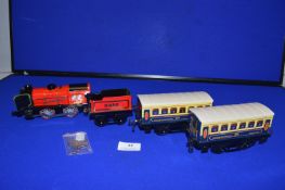 Boxed Set Hornby O Gauge M Series Loco Tender with Dining Cars