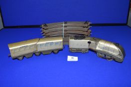 Hornby Loco & Tender with Articulated Passenger Coaches, and a Quantity of Track