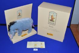 Steiff Classic Winnie the Pooh “Eeyore” Certificate No. 01577 Item No. 651786