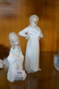 Two Lladro Girls