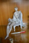 Lladro Sitting Ballerina