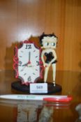 Betty Boop Figurine Clock