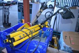 Car Battery Booster, Two Tripod Work Lights, Vario