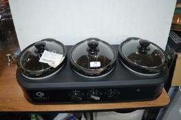 *Sensio Home Gourmet Triple Slow Cooker