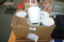 *Assorted White Mugs and Beakers