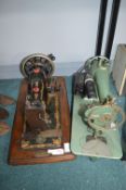 One Jones, and One Wilcox & Gibbs Sewing Machines