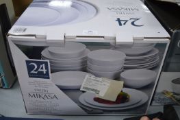 *Mikasa Swirl Porcelain Dinnerware Set (incomplete)