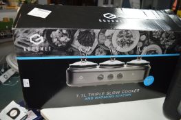 *Sensio Home Gourmet 7.1L Triple Slow Cooker