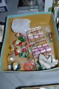 Quantity of Vintage Christmas Tree Decorations and