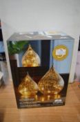 *Two Evergreen LED Glass Raindrops