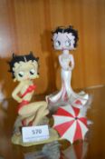 Betty Boop Figurine, and a Betty Boop Bobblehead