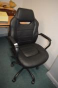 *Black Adjustable Swivel Chair