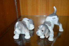 Two Lladro Puppies