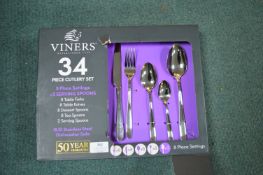 *Viners Stainless Steel Cutlery Set (incomplete)