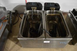 Adexa Countertop Dual Basket Fryer