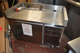 *Stainless Steel Single Door Refrigerated Cabinet with Electrical Sockets 85x120x75cm