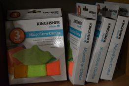 Four 3pks of Kingfisher Microfibre Cloths