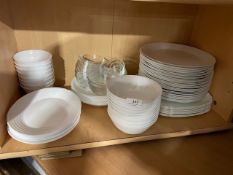 Contents of Shelf to Include Assorted Plates