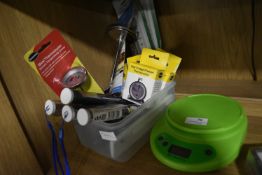 Assorted Scales, Thermometers, etc.