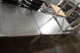 Four Square Chrome Effect Tables